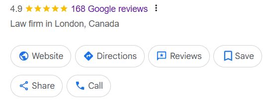 Google reviews