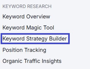 Keyword Strategy Builder