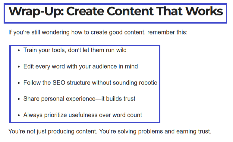 Bullet Points