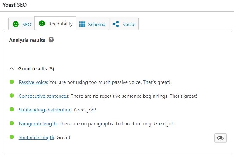 Optimize for Readability