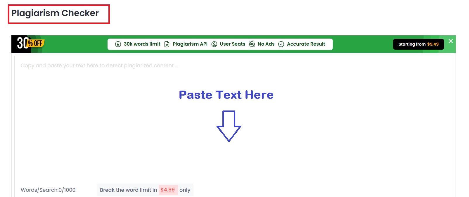 Plagiarism Checker