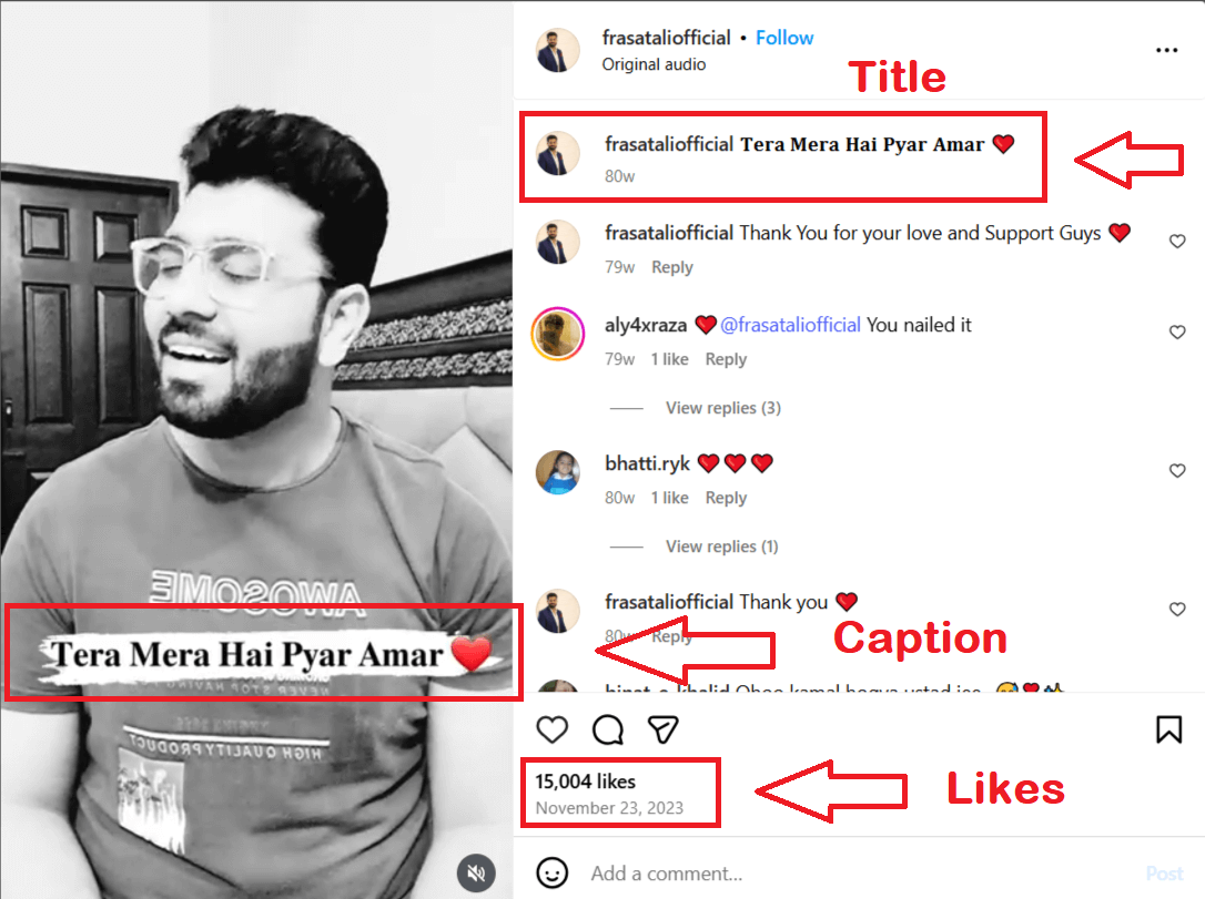 Instagram Video Viral Example