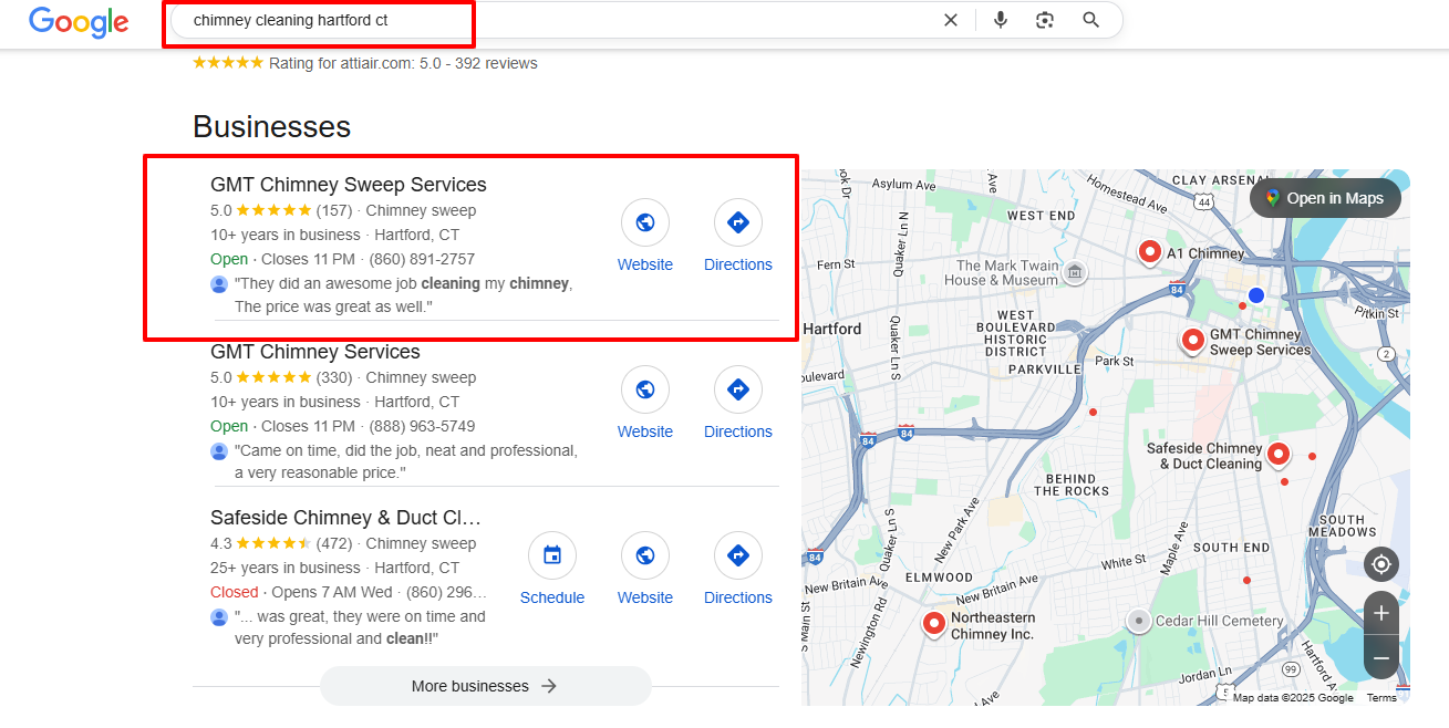 chimney cleaning hartford ct