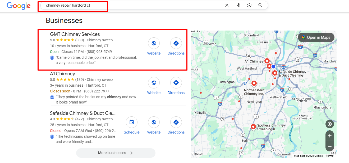 chimney repair hartford ct