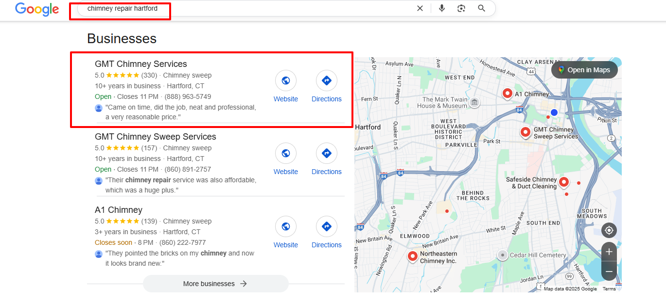 chimney repair hartford