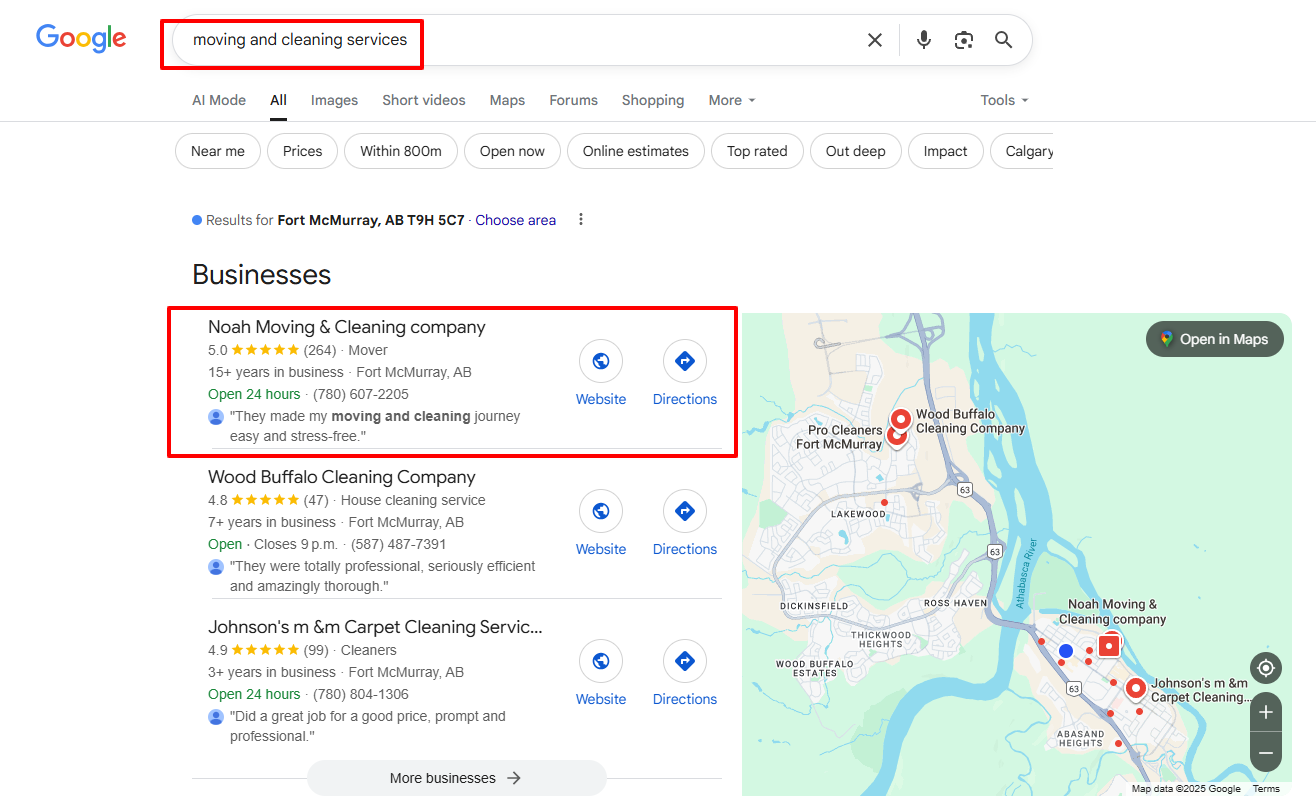 moving and cleaning services