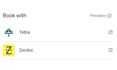 Google Auto-Detected Booking URLs